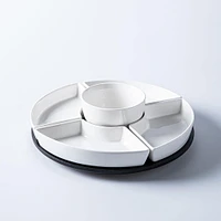 KSP Carousel Porcelain Serving Set - Set of 6 (White)