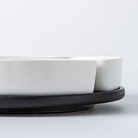 KSP Snack Porcelain Serving Set - Set of 4 (White)