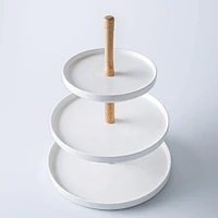 KSP Parisian 3-Tier Porcelain Serving Dish (White)
