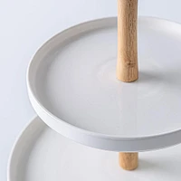 KSP Parisian 3-Tier Porcelain Serving Dish (White)