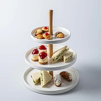 KSP Parisian 3-Tier Porcelain Serving Dish (White)