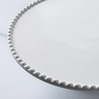 KSP Dessert Cake Plate with Glass Lid (White)