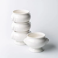KSP Versailles Porcelain Onion Soup Bowl - Set of 4 (White)
