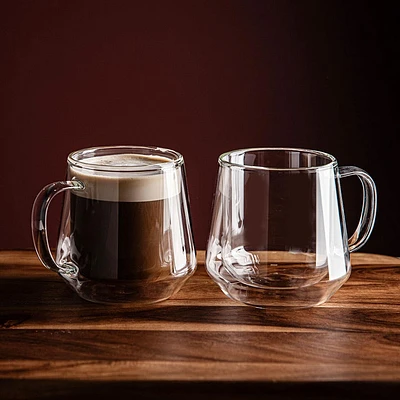 KSP Sienna Double Wall Glass Mug