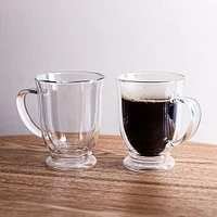 KSP Genoa Double Wall Glass Mug - Set of 2 480ml (Clear)
