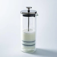 KSP Bosa Manual Milk Frother (Clear)