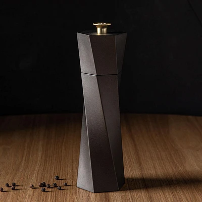 Romer & Bechtel Elite 'Spiral' Pepper Mill (Black Brushed St/St)