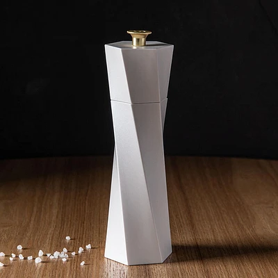 Romer & Bechtel Elite 'Spiral' Salt Mill (White/Stainless Steel)