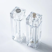 Romer & Bechtel Elite 'Square' Acrylic Shaker and Pepper Mill