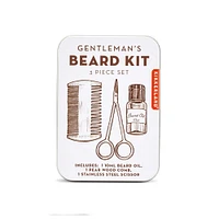 Kikkerland Tin Gentlemans Beard Kit