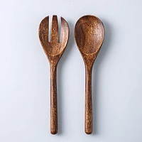 KSP Tala Acacia Wood Salad Servers - Set of 2 30 x 8 x 2.5 cm