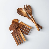 KSP Tala Acacia Wood Salad Servers - Set of 2 30 x 8 x 2.5 cm