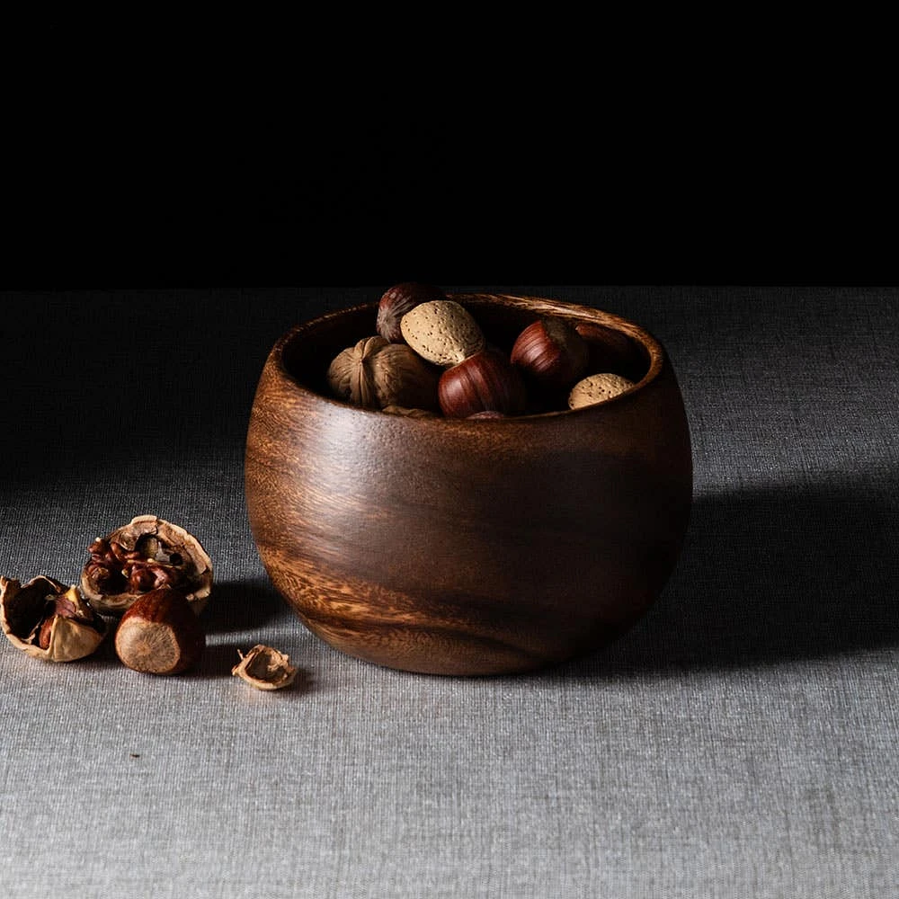 KSP Tala Acacia Wood Round Bowl Small 13 x 13 x 8 cm