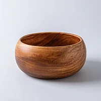 KSP Tala Acacia Wood Round Serving Bowl 27 x 27 x 13 cm