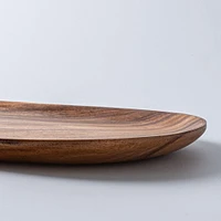 KSP Tala Acacia Wood Oval Serving Tray Medium 36 x 26 x 2.5 cm