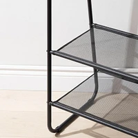 KSP Noir Garment Rack with 2 Shelves (Black)