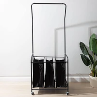 KSP Noir Garment Rack with 3 Laundry Bags (Black)