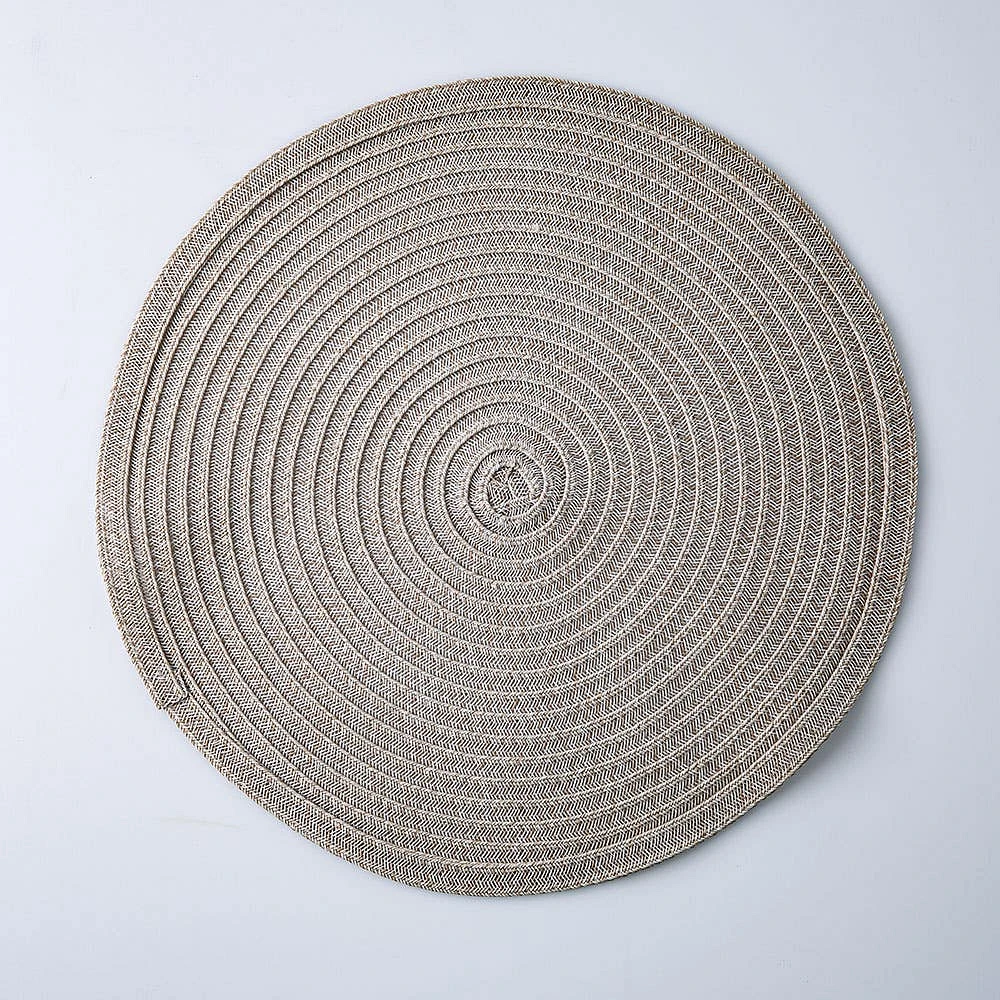 KSP Gather & Dine Cirque Woven Vinyl Placemat (Natural)