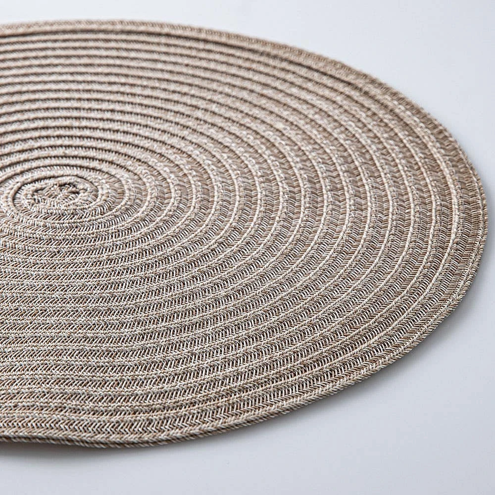 KSP Gather & Dine Cirque Woven Vinyl Placemat (Natural)