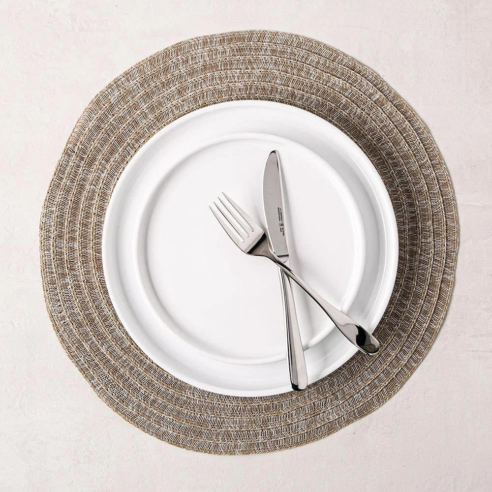 KSP Gather & Dine Cirque Woven Vinyl Placemat (Natural)