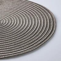 KSP Gather & Dine Cirque Woven Vinyl Placemat (Champagne)