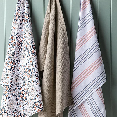 Harman Combo 'Warm Tile' Cotton Kitchen Towel - Set of 3