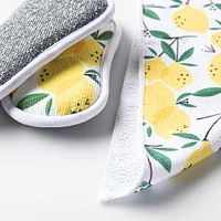 Harman Printed 'Lemon Tree' Sponge & Cloth Cleaning Set of 4