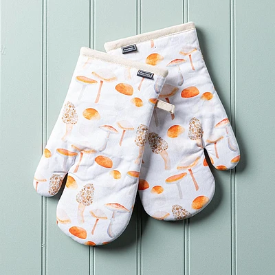 Harman Gourmet 'Mushrooms' Cotton Oven Mitt - Set of 2