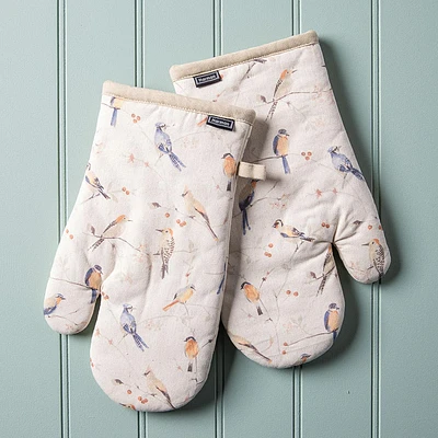 Harman Gourmet 'Birds' Cotton Oven Mitt - Set of 2 (Multi Colour)