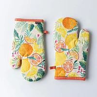 Harman Gourmet 'Citrus' Cotton Oven Mitt - Set of 2 (Multi Colour)