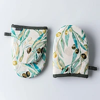 Harman Gourmet 'Olive' Cotton Mini Oven Mitt - Set/2 (Multi Colour)
