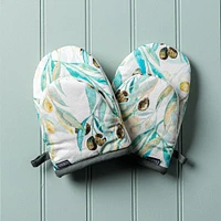 Harman Gourmet 'Olive' Cotton Mini Oven Mitt - Set/2 (Multi Colour)