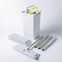 KSP Quickdry Flat Mop & Bucket (Plus 3 Bonus Pads)