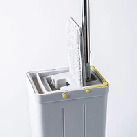 KSP Quickdry Flat Mop & Bucket (Plus 3 Bonus Pads)