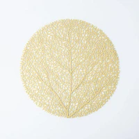 KSP Gather & Dine Tree Cut-Out Vinyl Placemat (Champagne Gold)