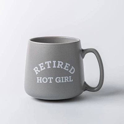 KSP Hug 'Retired Hot Girl' Porcelain Mug 20oz./580ml (Grey)