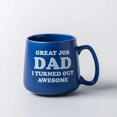 KSP Hug 'Great Job Dad' Porcelain Mug 20oz./580ml (Blue)
