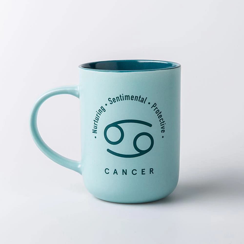 KSP Zodiac 'Cancer' Porcelain Mug 16oz. (Teal)