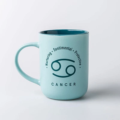 KSP Zodiac 'Cancer' Porcelain Mug 16oz. (Teal)