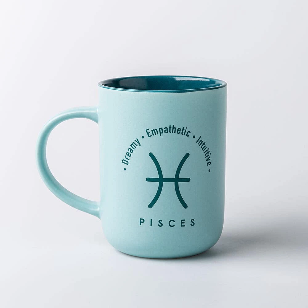 KSP Zodiac 'Pisces' Porcelain Mug 16oz. (Teal)