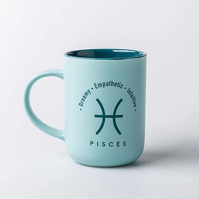 KSP Zodiac 'Pisces' Porcelain Mug 16oz. (Teal)