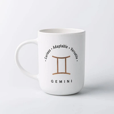 KSP Zodiac 'Gemini' Porcelain Mug 16oz. (White)