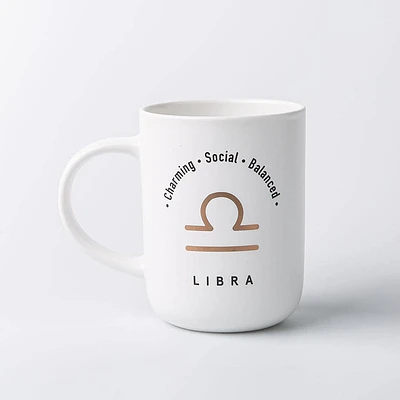 KSP Zodiac 'Libra' Porcelain Mug 16oz. (White)