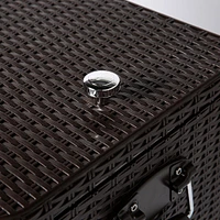 KSP Patio '80 Qt' Cooler Chest with Wheels (Brown)