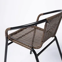 KSP Emilia Patio Table and Chairs - Set of 3 (Brown)