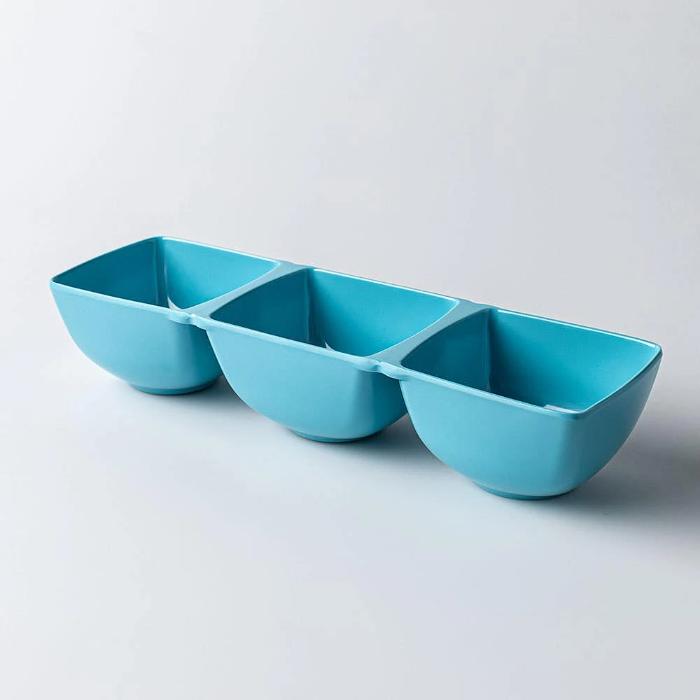 KSP Trio Melamine 3-Section Serve Tray 14.5