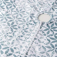 Harman Zipper 'Blue Tile' Patio Tablecloth 60 x 90" (Multi Colour)