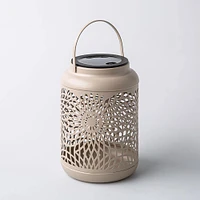 KSP Daisy Metal Lantern 12 x 12 x 16.5cm (Taupe)