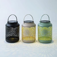 KSP Daisy Metal Lantern 12 x 12 x 16.5cm (Taupe)