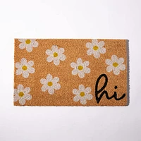 KSP Summer Coir 'Daisies' Coir Mat 45 x 75cm (Multi Colour)
